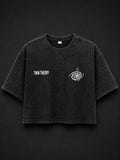 Acid-Washed Cropped Tee